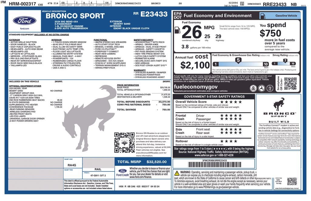Used 2024 Beige Ford Big Bend image 6