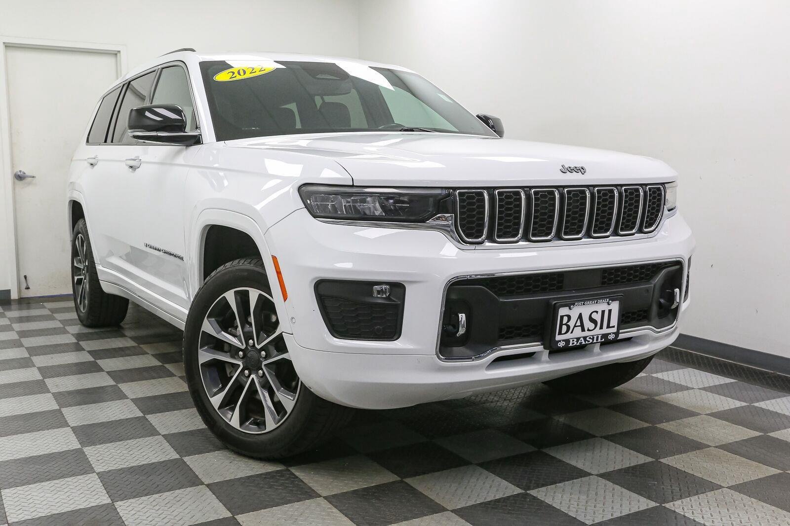 Used 2022 Bright White Clearcoat Jeep Overland image 2