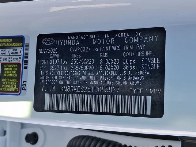 New 2026 White Hyundai Limited image 21