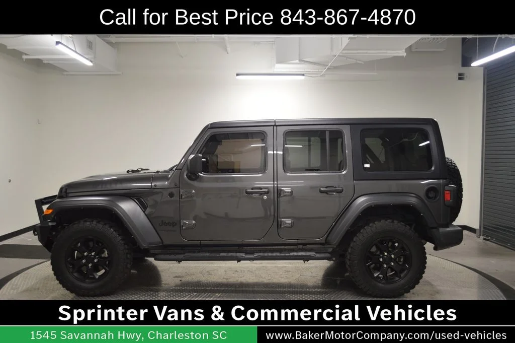 Used 2022 Gray Jeep Unlimited Willys image 2