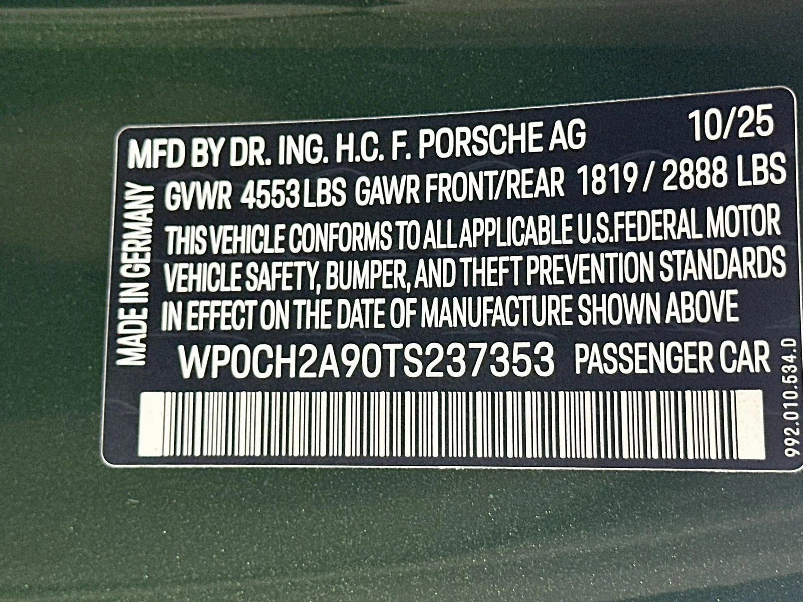 Used 2026  Porsche  image 44
