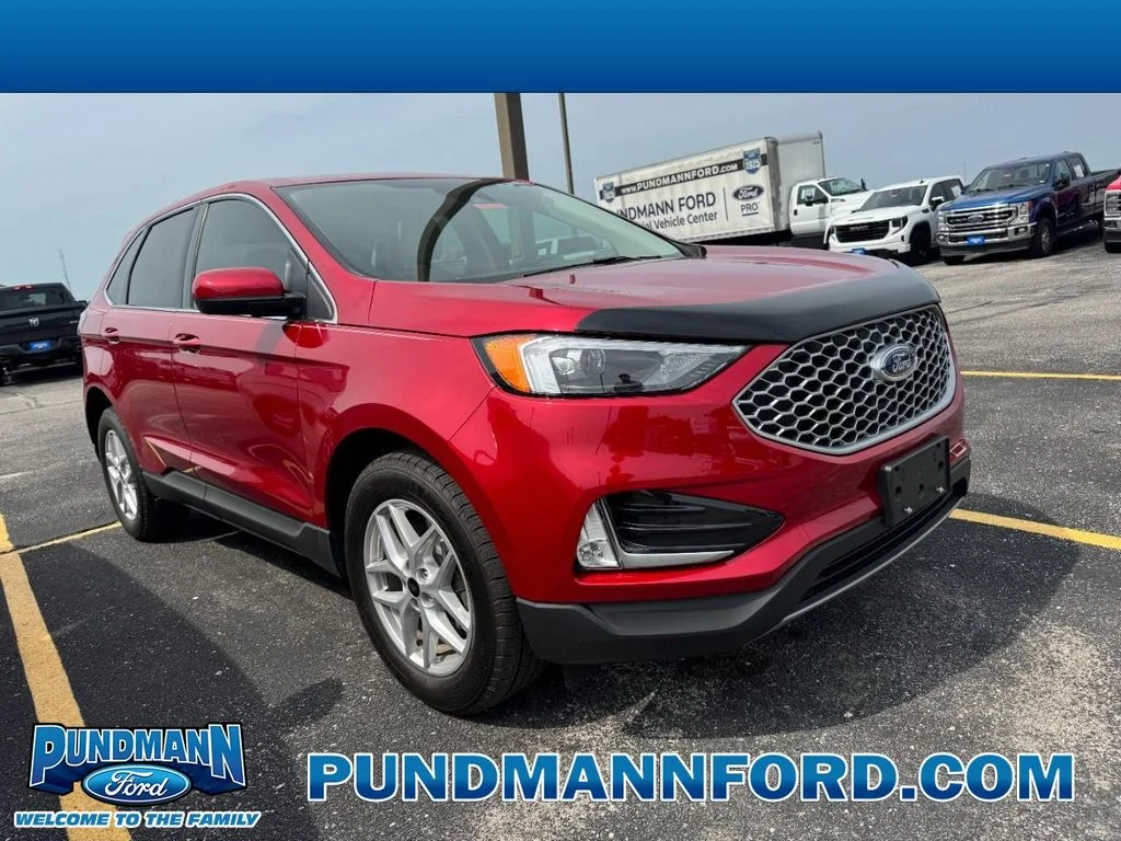 Used 2024 Rapid Red Metallic Tinted Clearcoat Ford SEL image 1