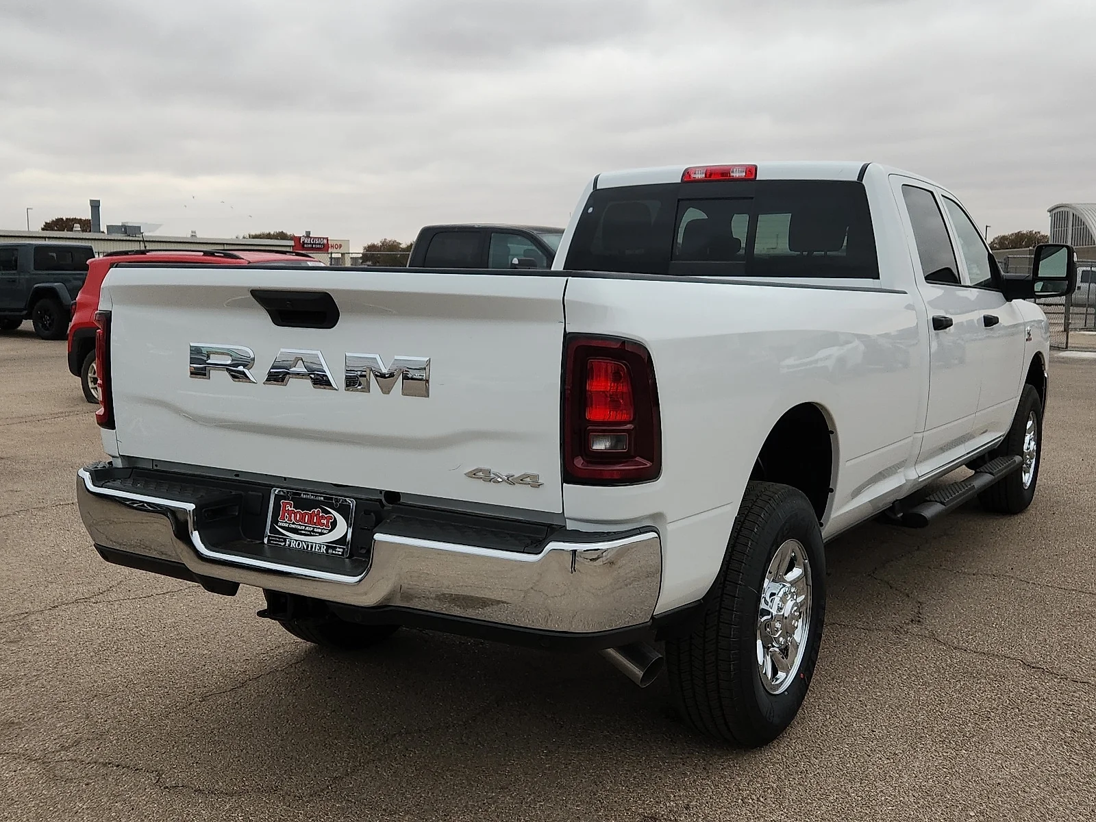 New 2026 Bright White Clear-Coat  Paint Ram TRADESMAN CREW CAB 4X4 8