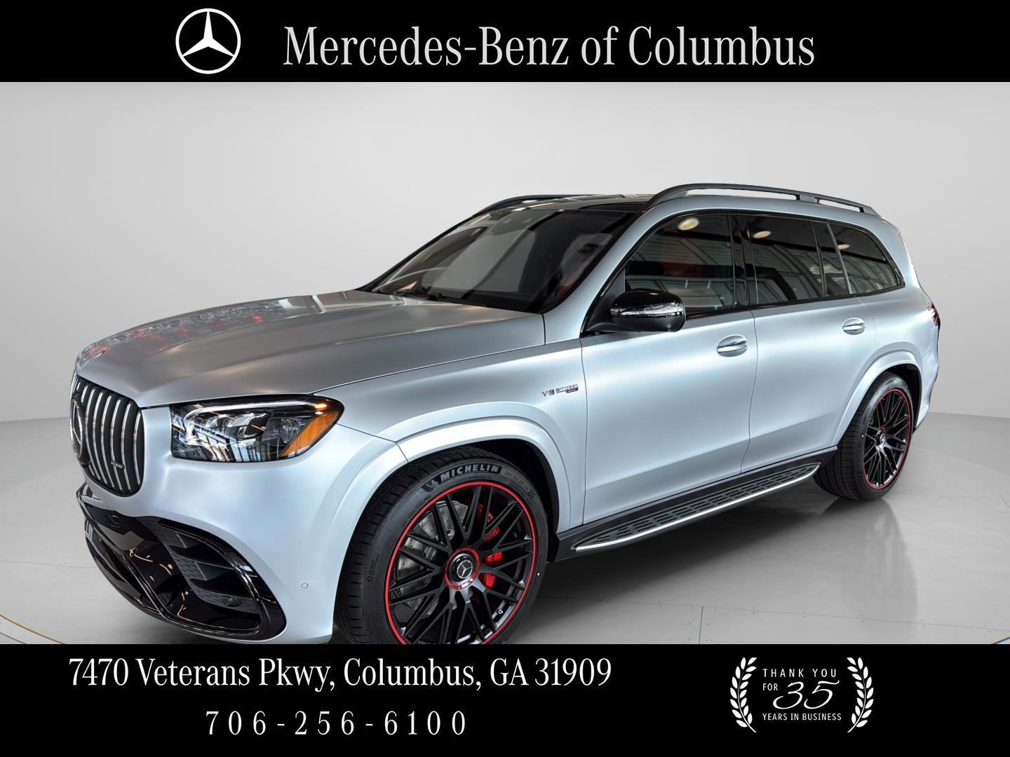 New 2026 MANUFAKTUR Signature Cirrus Silver Magno Mercedes-Benz AMG® GLS 63 image 1