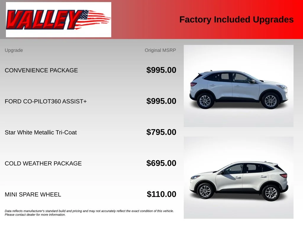 Certified Used 2022 White Metallic Ford SE image 6