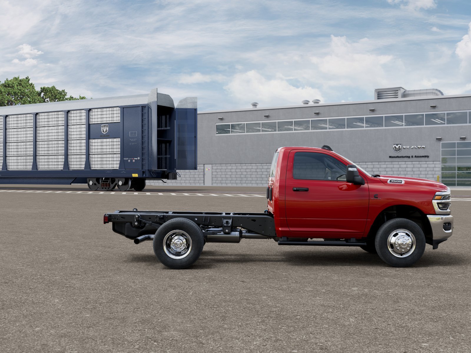 New 2026 Flame Red Clear-Coat Exterior Paint RAM TRADESMAN image 12
