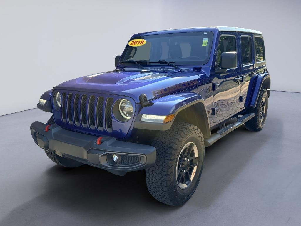 Used 2018 Ocean Blue Metallic Clearcoat Jeep Rubicon image 1