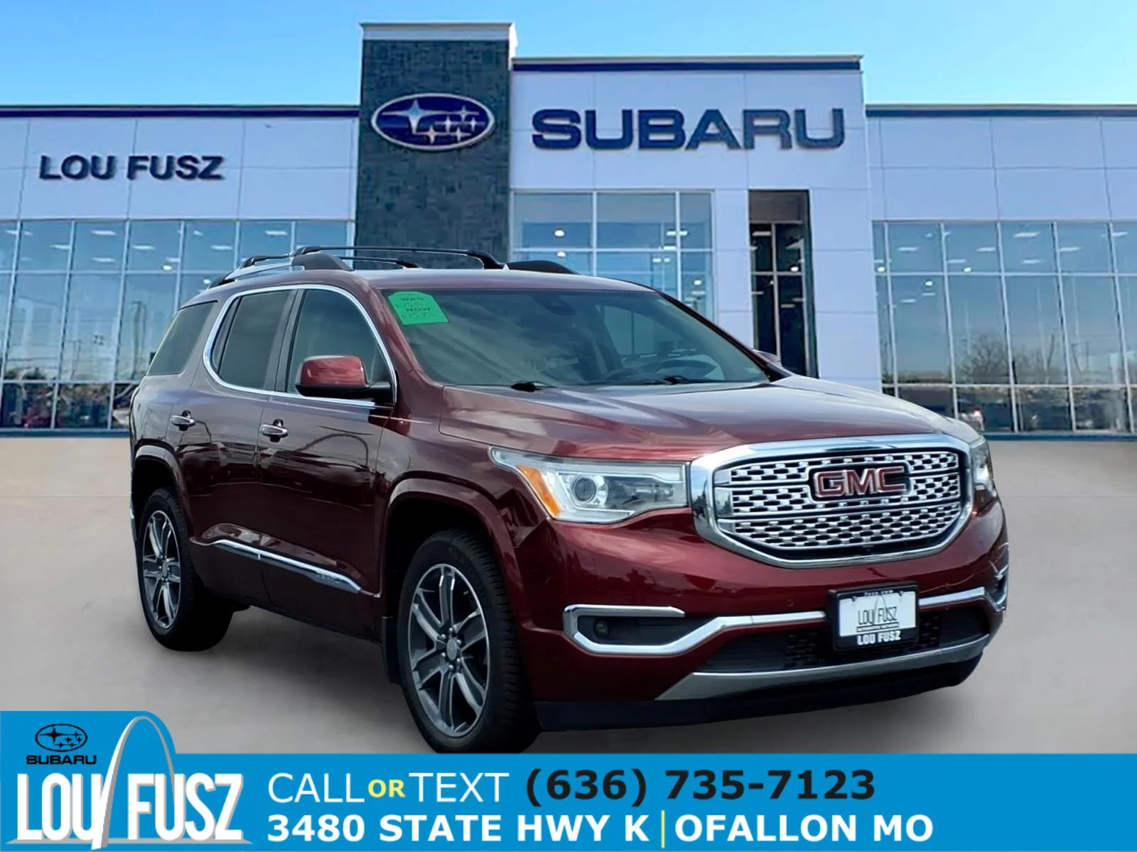 Used 2017 Crimson Red Tintcoat GMC Denali image 1