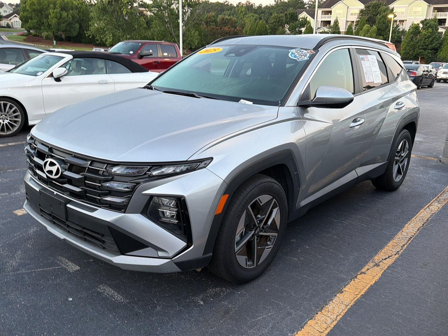 Used 2025 Shimmering Silver Hyundai SEL image 2