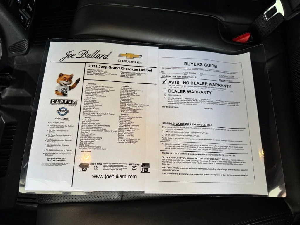 Used 2021 Black Jeep Limited image 39