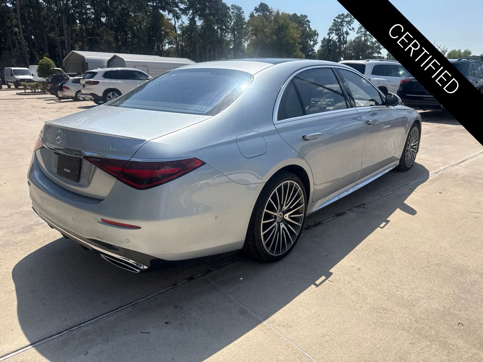 Certified Used 2021 Cirrus Silver Metallic Mercedes-Benz S 580 image 4