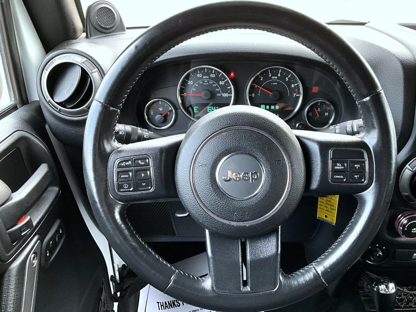 Used 2013 White Jeep Unlimited Sport image 13