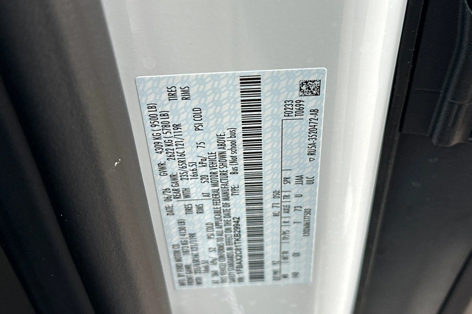 New 2026 Oxford White Ford Passenger Van XLT image 24