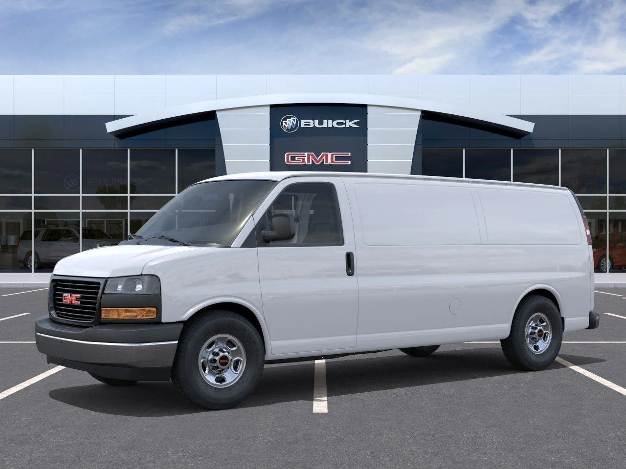 New 2026 Summit White GMC Work Van image 2