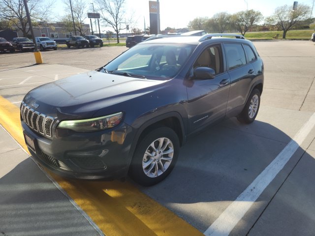 Certified Used 2021 Blue Jeep Latitude image 1