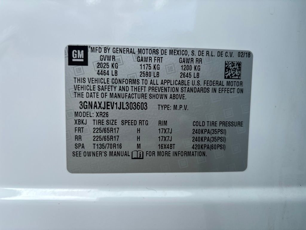 Used 2018 White Chevrolet LT image 11
