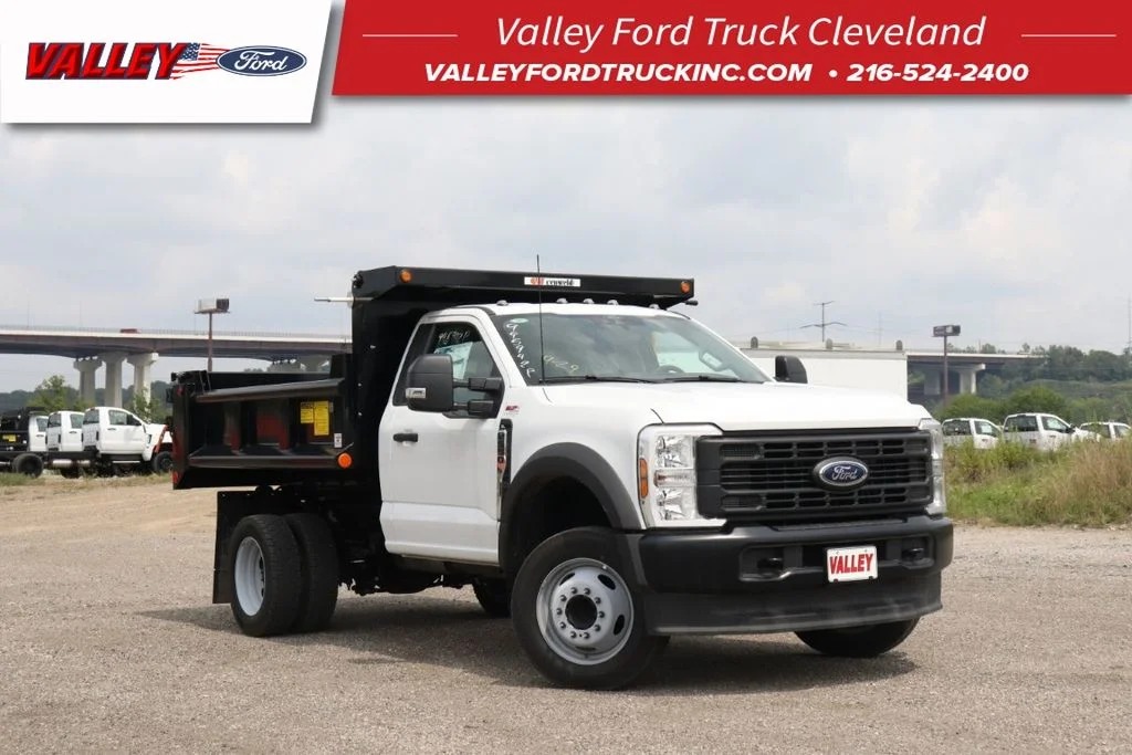 New 2026 White Ford XL Dump Truck image 1