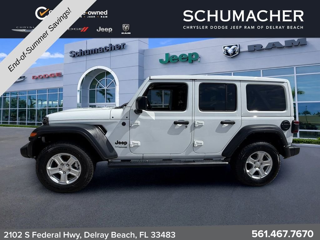 Used 2022 White Jeep Unlimited Sport S image 4