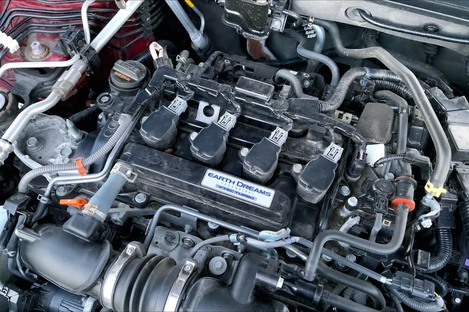 Certified Used 2019 Radiant Red Metallic Honda LX 1.5T image 31