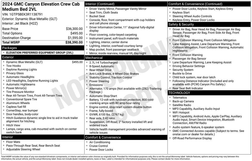 Used 2024 Blue GMC Elevation image 33