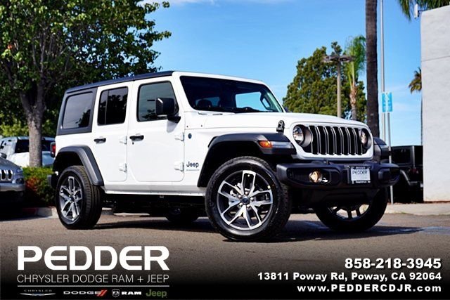 New 2025 Bright White Clear-Coat Exterior Paint Jeep Sport S 4xe image 1