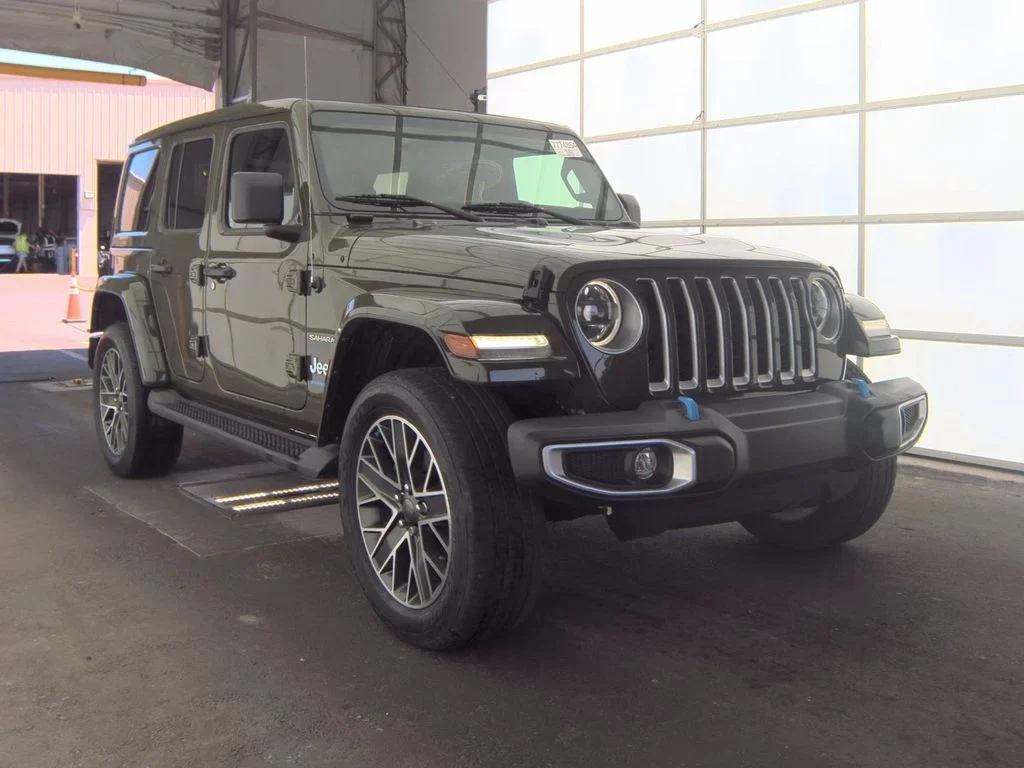 Used 2023 Green Jeep Sahara 4xe image 3