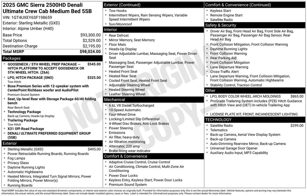 Used 2025 Sterling GMC Denali Ultimate image 36