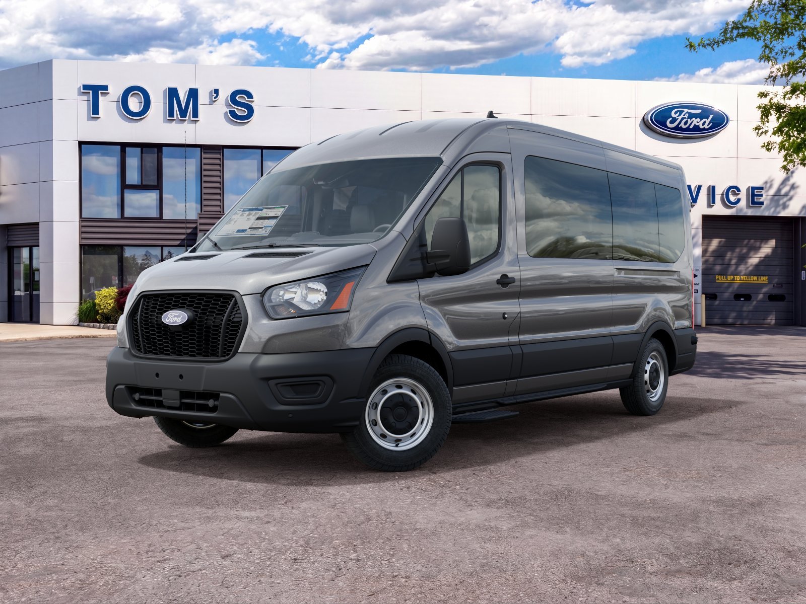 New 2027 Carbonized Gray Metallic Ford Passenger Van XL image 2