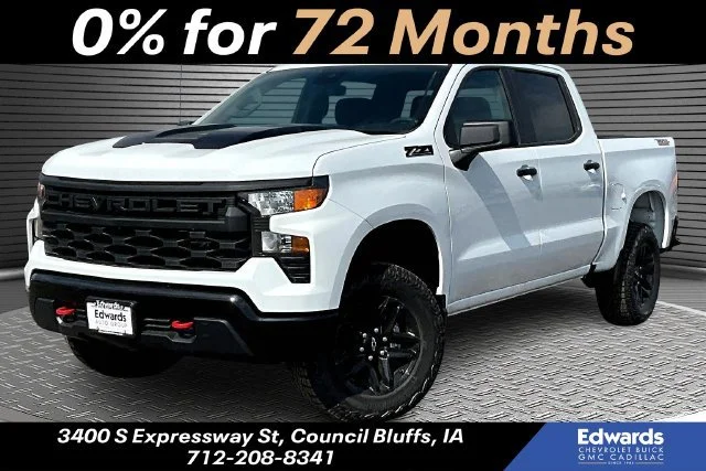 New 2026 Chevrolet Silverado 1500 Custom Trail Boss Four Wheel Drive Crew Cab