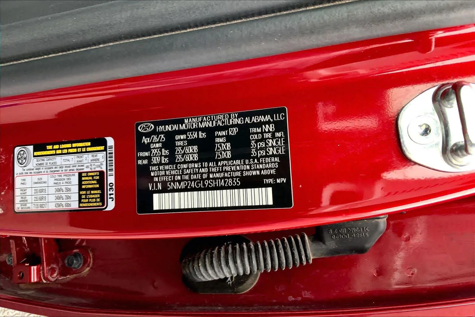 Used 2025 Ultimate Red Hyundai SEL image 37