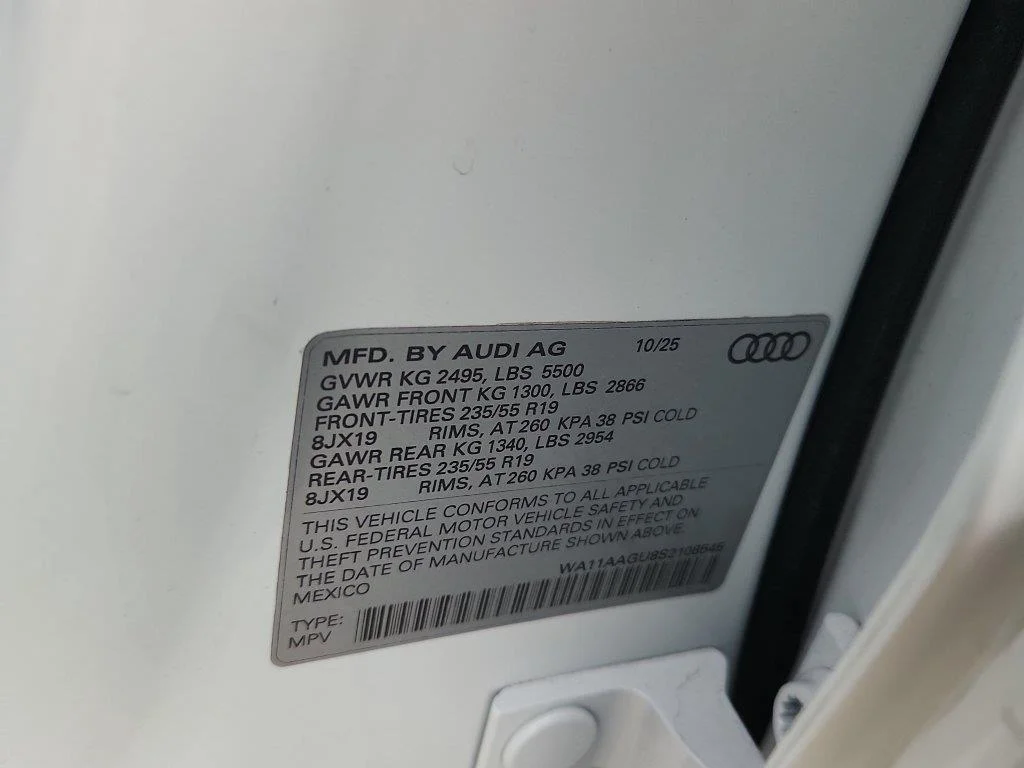 Used 2025 Glacier White Metallic Audi Premium image 17