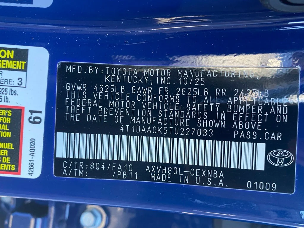 Used 2026 Blue Toyota LE image 21