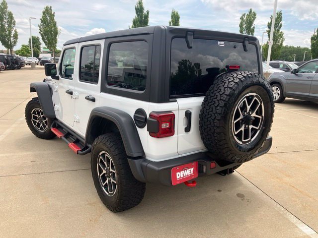 Used 2024 Bright White Clearcoat Jeep Rubicon image 7