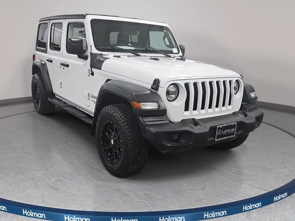 Used 2018 White Jeep Unlimited Sport S image 4