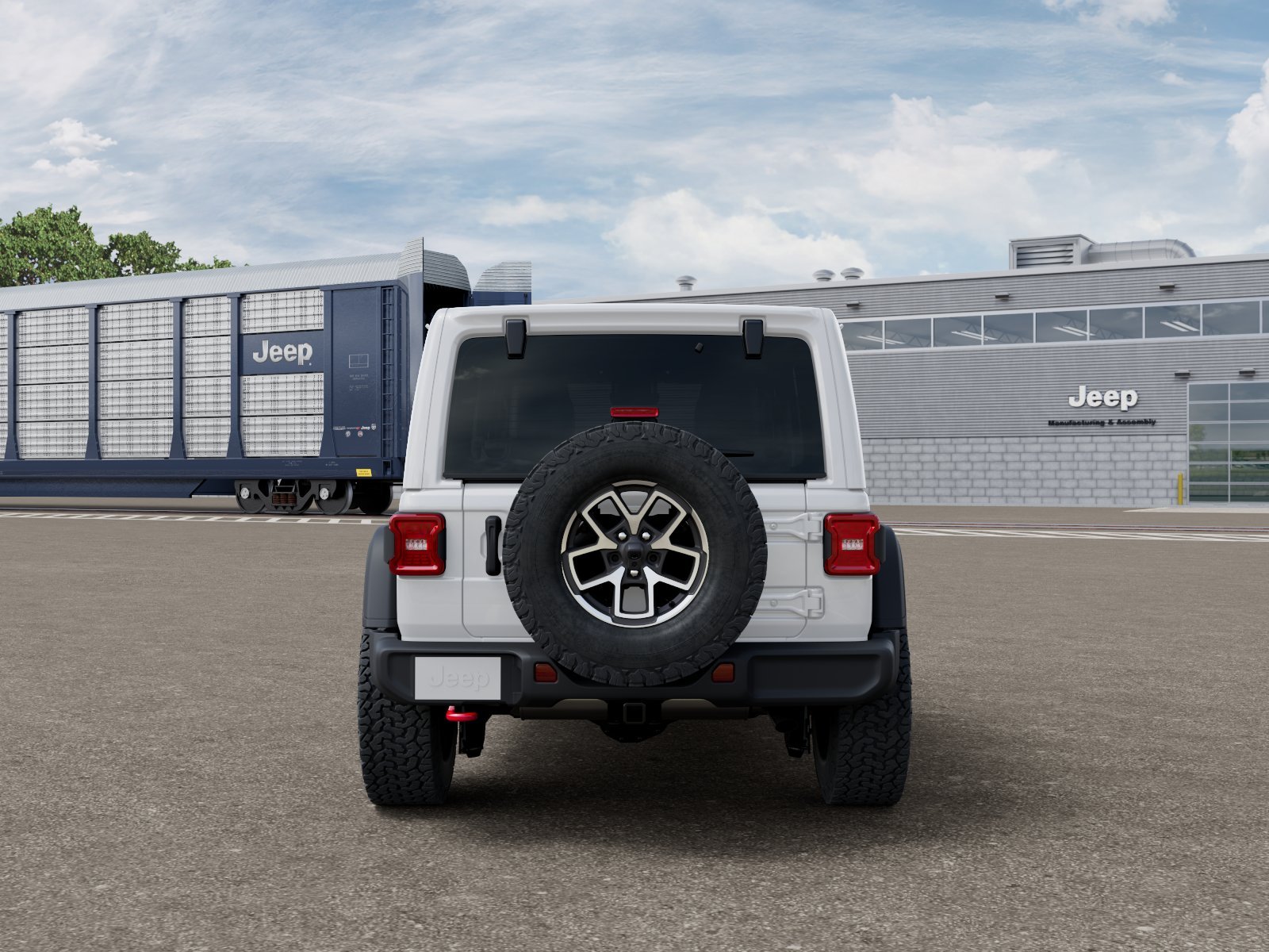 New 2026 Bright White Clear-Coat Exterior Paint Jeep Rubicon image 7