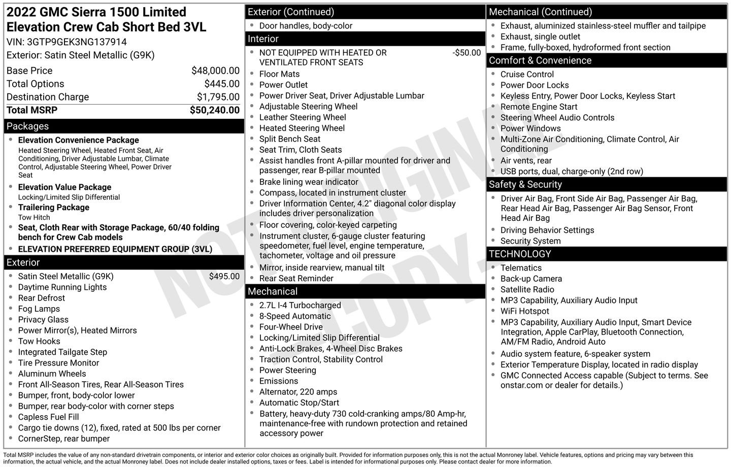 Used 2022 Gray GMC Elevation image 2