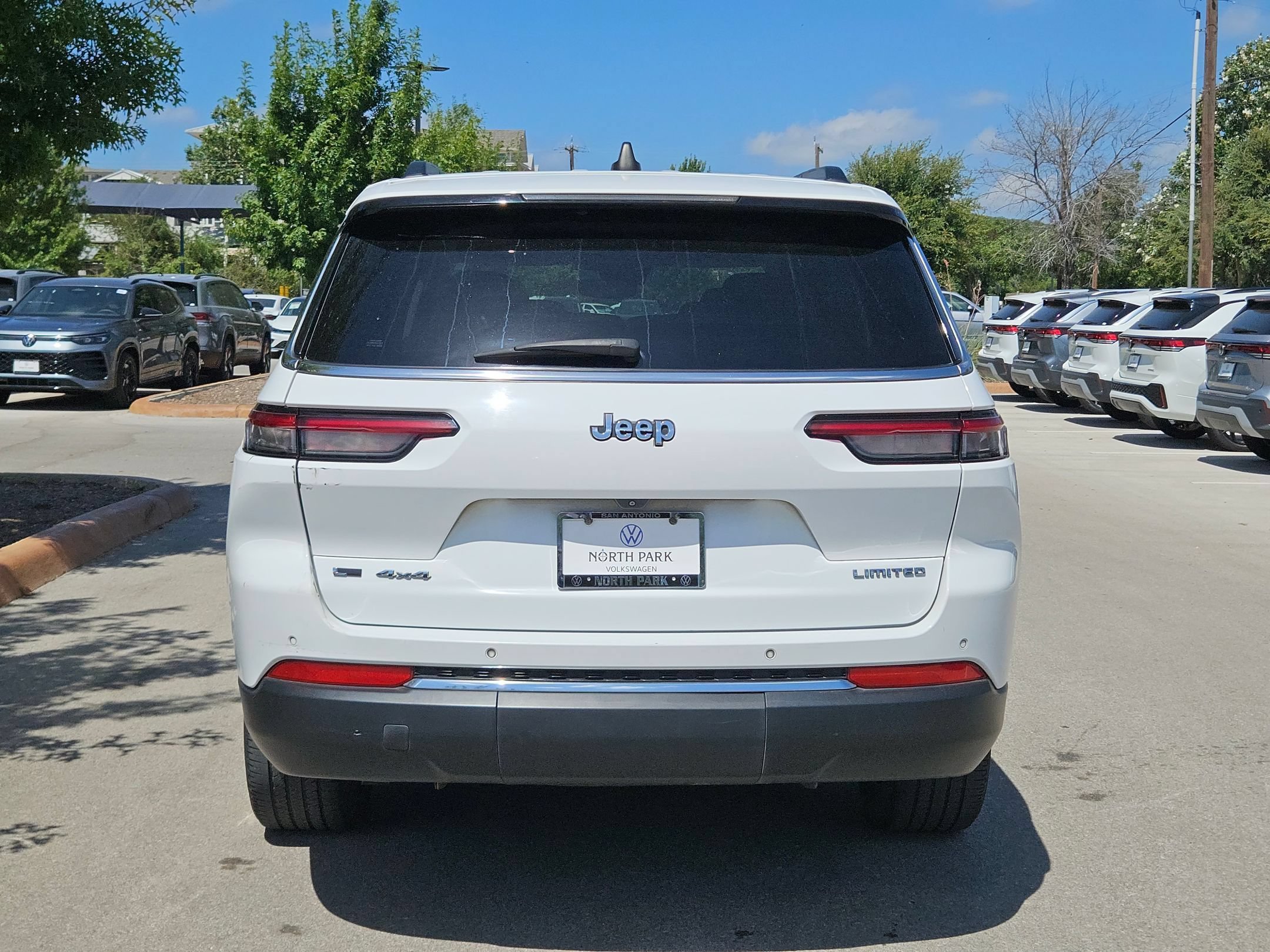 Used 2021 Bright White Clearcoat Jeep Limited image 4