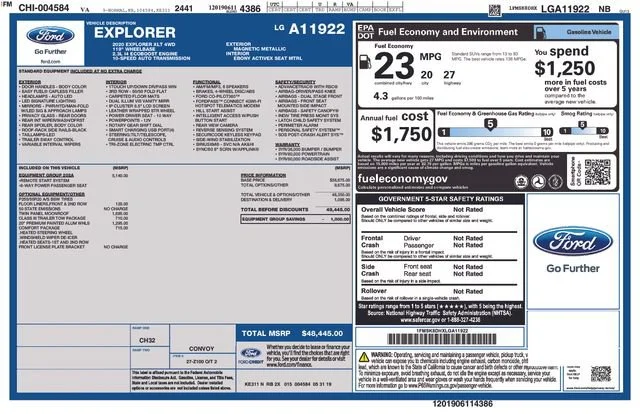 Used 2020 Black Ford XLT image 7