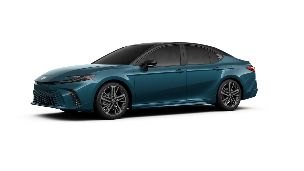 New 2026 Ocean Gem with Midnight Black Metallic roof Toyota XSE image 2