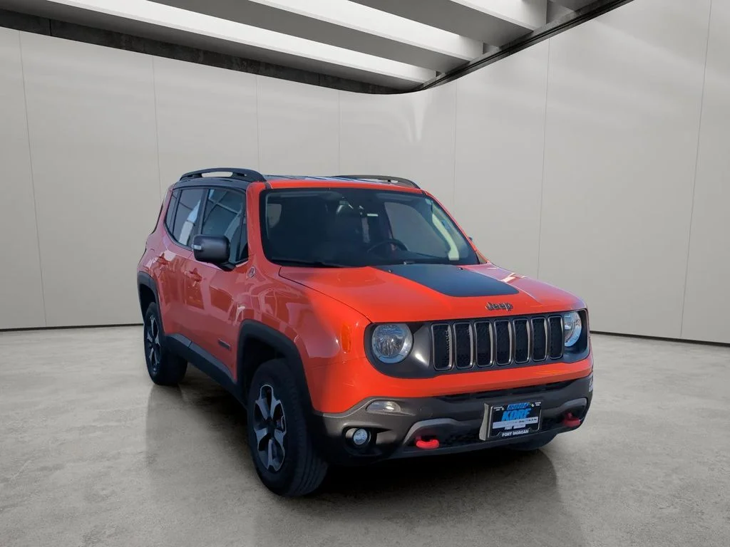 Used 2021 Omaha Orange Clearcoat Jeep Trailhawk image 7