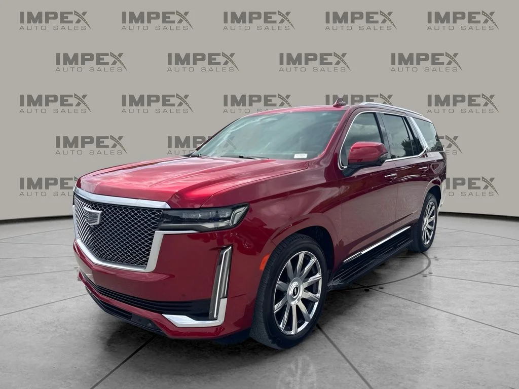 Used 2021 Red Cadillac Premium Luxury Platinum image 1
