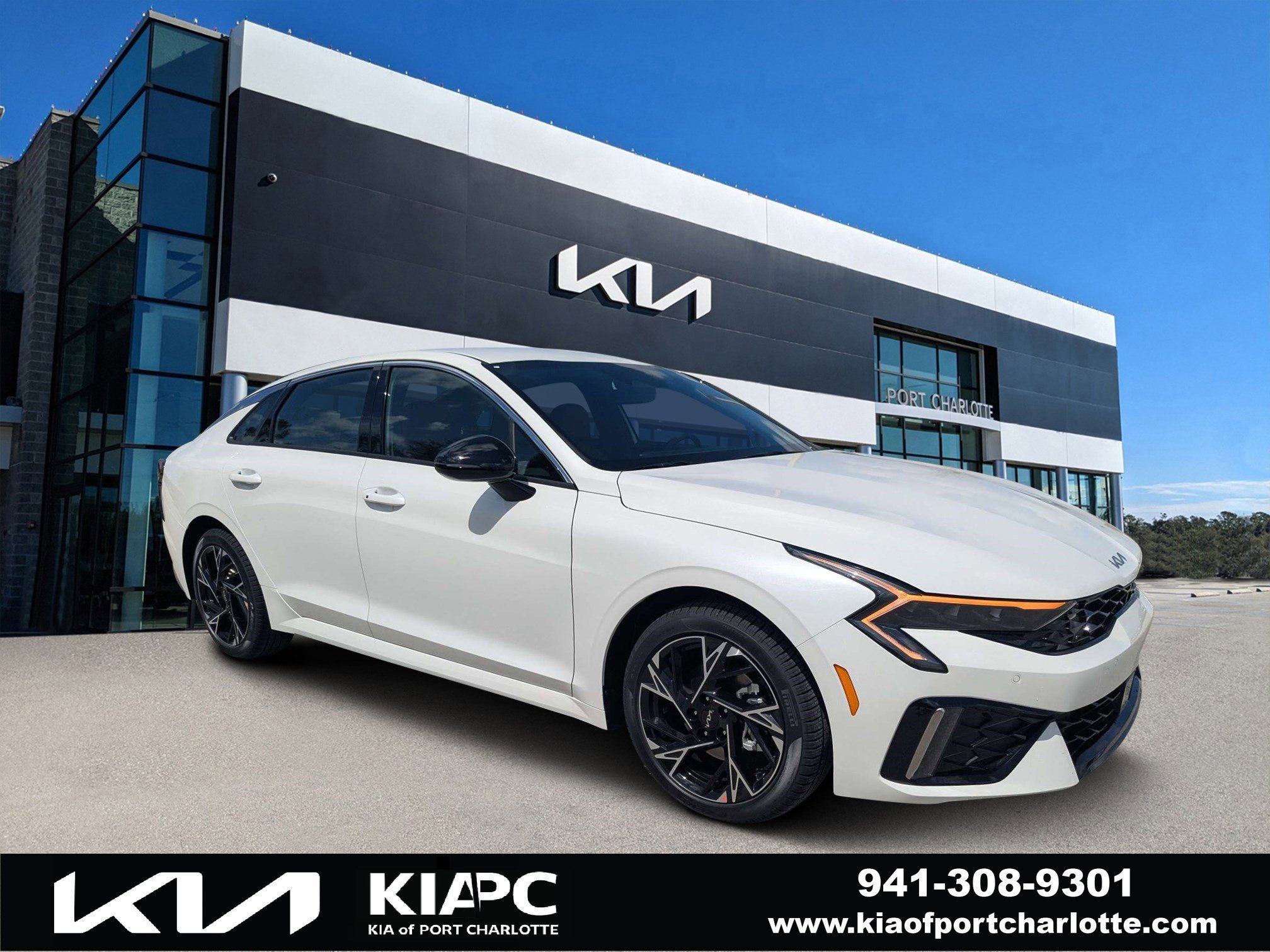 New 2026 Snow White Pearl Kia GT-Line FWD image 1