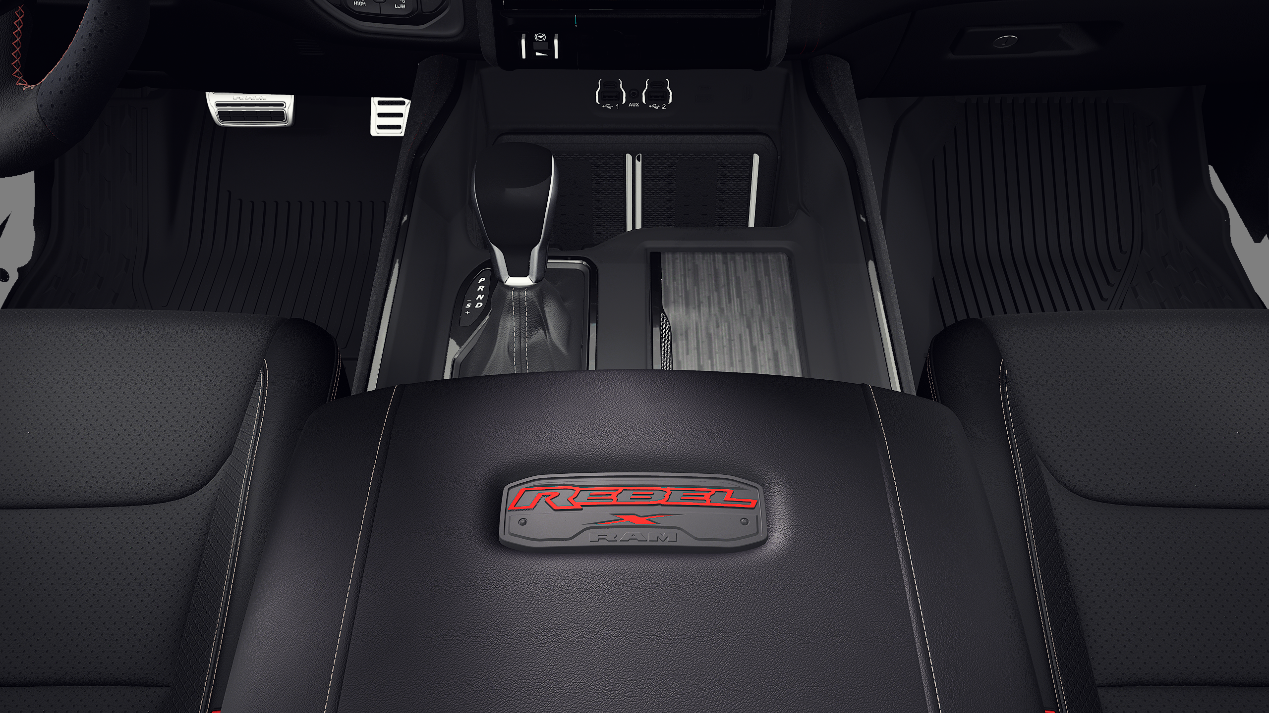 New 2027 Diamond Black Crystal Pearl-Coat Exterior Paint RAM REBEL image 16