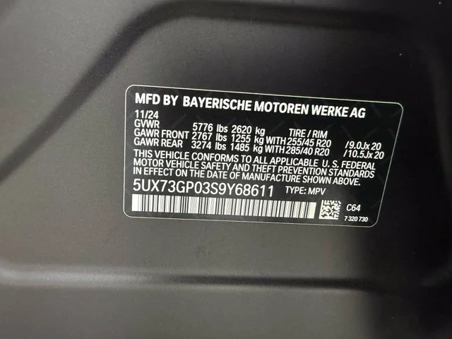Used 2025 Frozen Deep Grey BMW M50 xDrive image 26