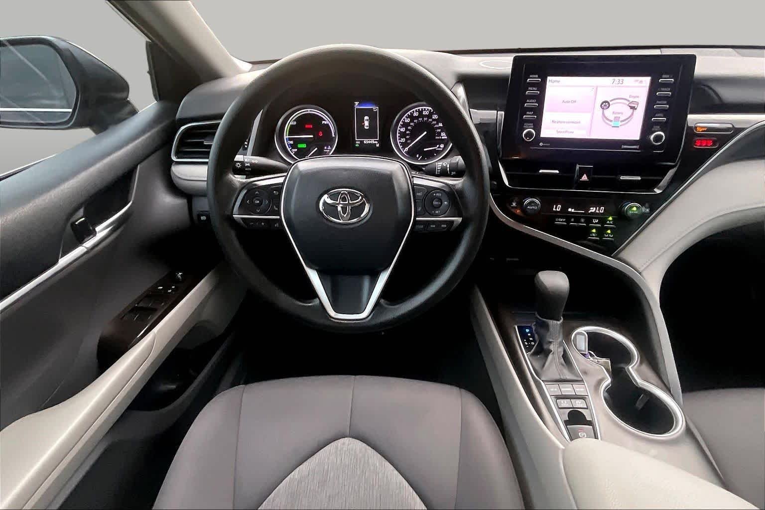 Used 2022 Midnight Black Metallic Toyota Hybrid LE image 6