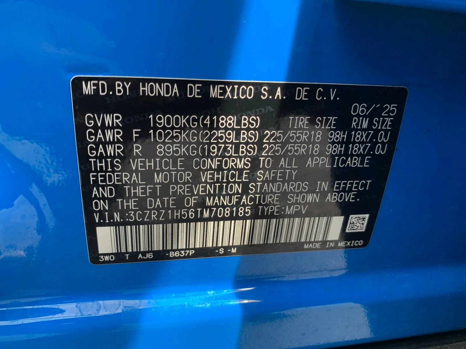 Certified Used 2026 Boost Blue Pearl Honda Sport image 34