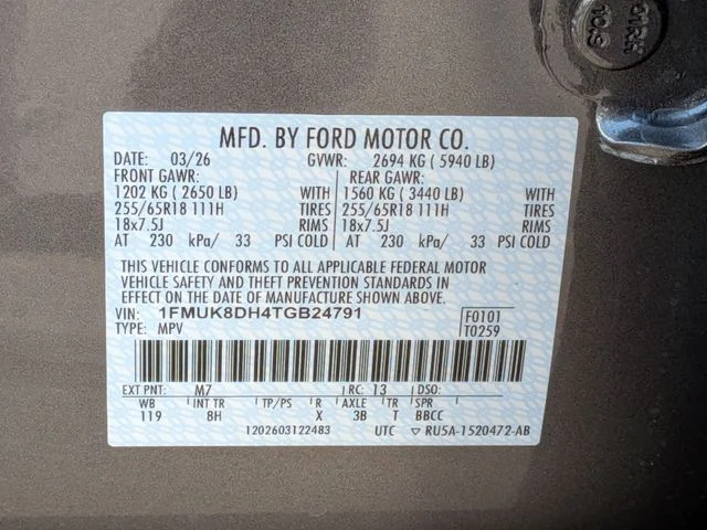 New 2026 Carbonized Gray Metallic Ford Active image 33