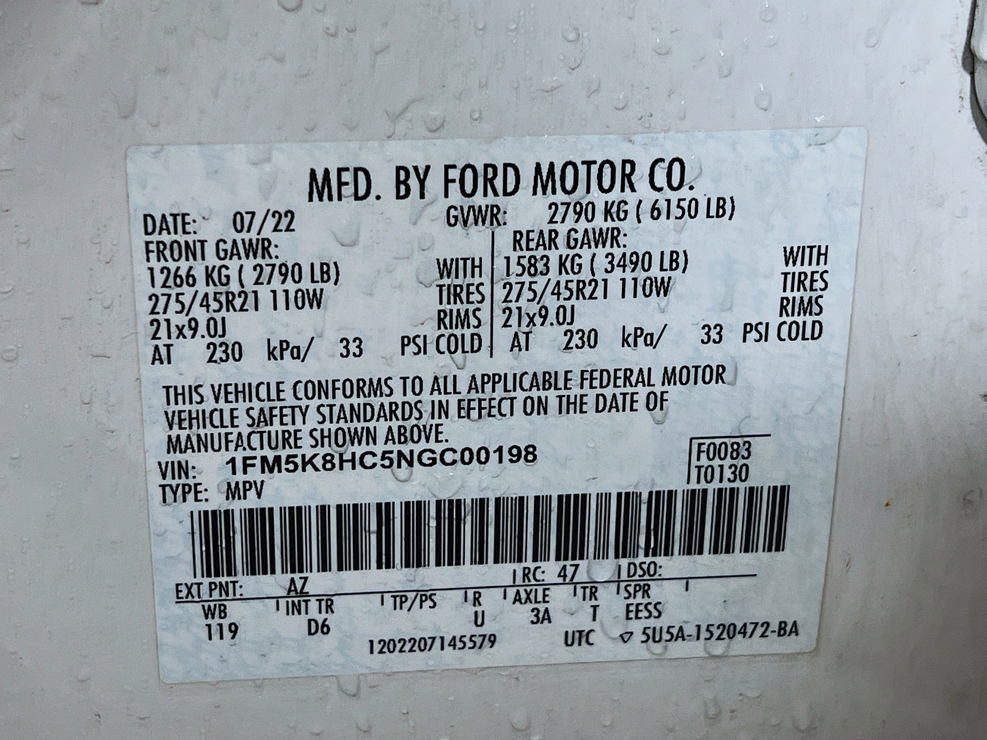 Used 2022 White Ford PLATINUM image 11