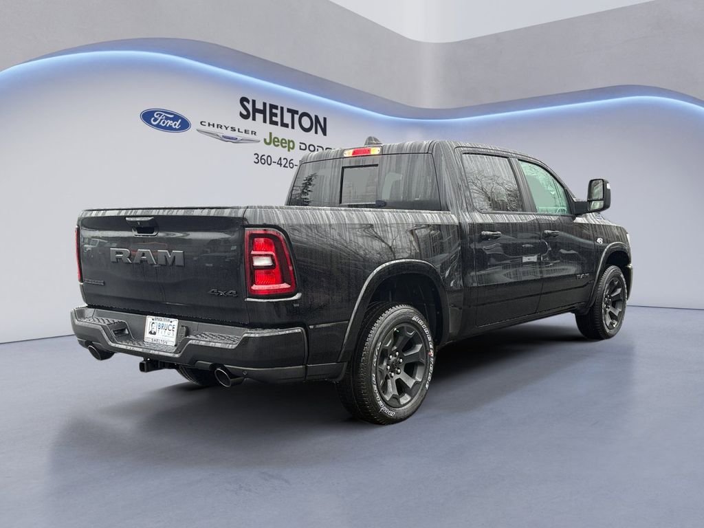 New 2026 Diamond Black Crystal Pearl-Coat Exterior Paint RAM Big Horn/Lone Star image 5