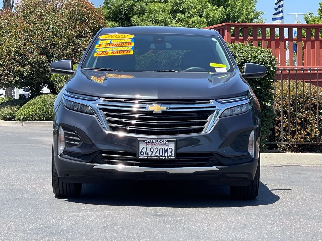 Used 2022 Chevrolet Equinox LT with VIN 2GNAXKEV2N6151878 for sale in Turlock, CA